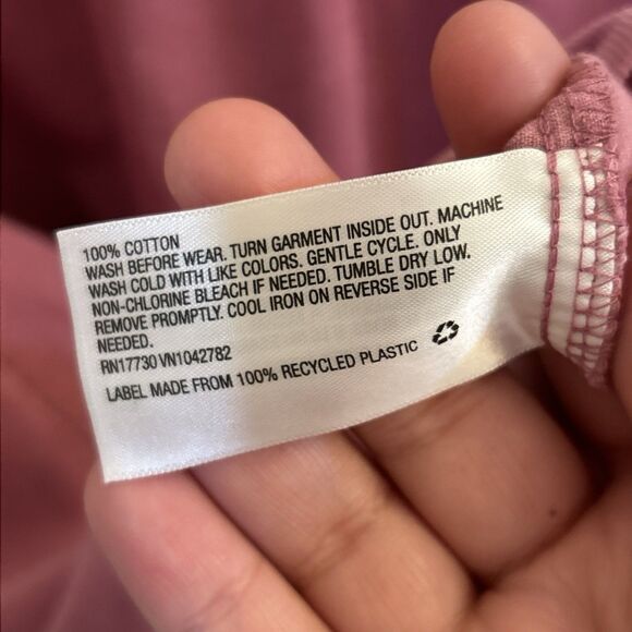 NWT Cat & Jack Girls Eyelet Ruffle Long Sleeve Dress – Mauve Size XXL (18) - Picture 6 of 15